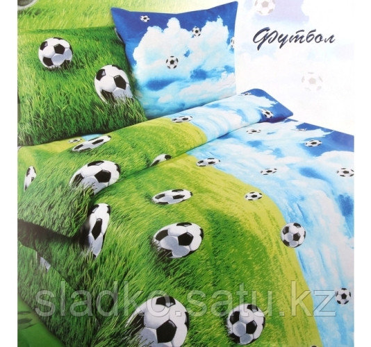 Постельное бельё детское Футбол 1,5 спальное - фото 1 - id-p43994833