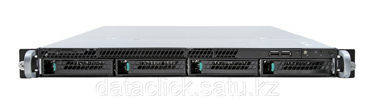 Сервер Rack 1U, 1xXeon E3-1200 v5/v6, 4xDDR4 UDIMM 2400, 4x3.5HDD, RAID 0,1,10,5, 2xGLAN, 350W - фото 1 - id-p43998969