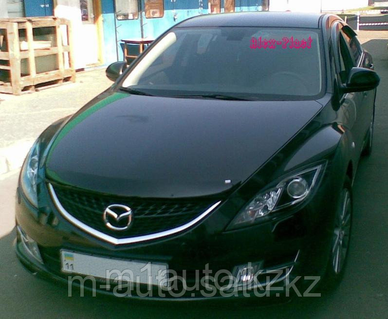 Мухобойка/дефлектор капота на Mazda 6/Мазда 6 2008-2012 - фото 1 - id-p2659035