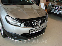 Мухобойка\дефлектор капота на Nissan Qashqai /Ниссан Кашкай 2010-2013