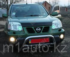 Мухобойка\дефлектор капота на Nissan X-TRAIL 2001-2006 - фото 1 - id-p2664102