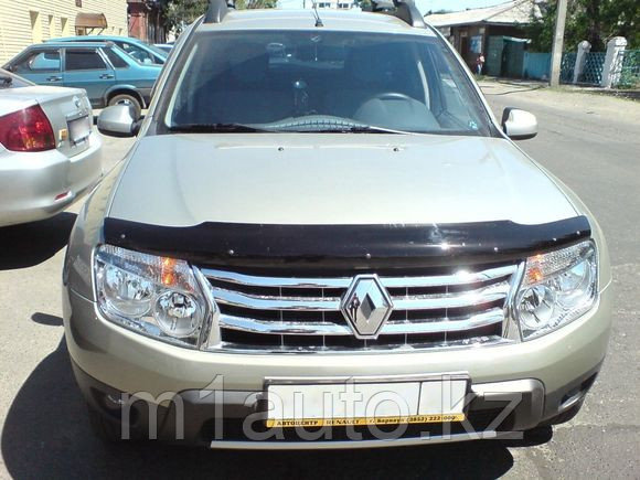 Мухобойка (дефлектор капота) на Renault Duster /Рено дастер 2011- - фото 1 - id-p2664131