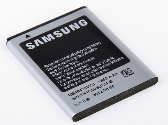 Заводской аккумулятор для Samsung Galaxy Ace GT-S5830 (EB494358VU, 1350 mah)