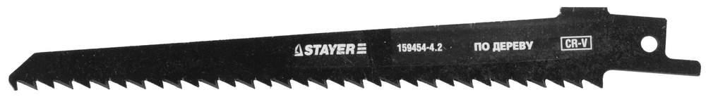(159454-4.2) Полотно STAYER "PROFI" S644D для сабел эл. ножовки Cr-V,быстр,чистый,прям и фигур рез по дереву