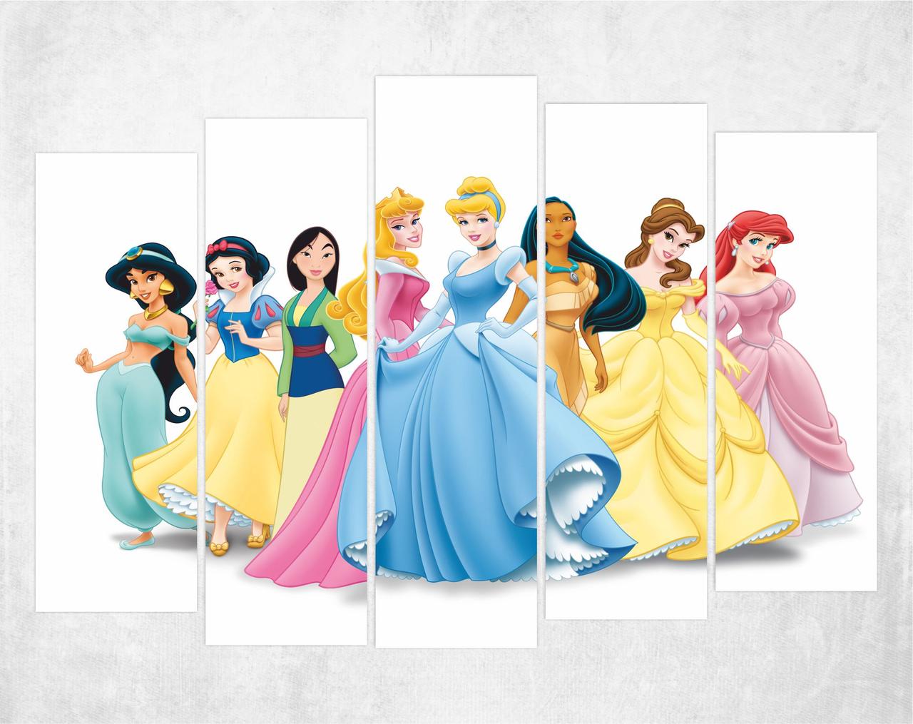Модульная картина - Принцессы Disney