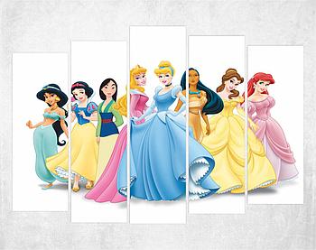 Модульная картина - Принцессы Disney