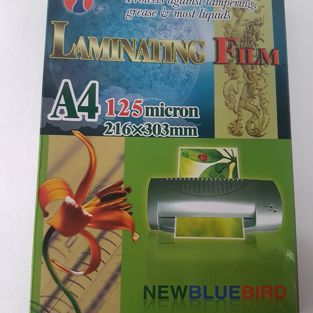 Пленка для ламинирования глянцевая водооталкивающая 125 мк