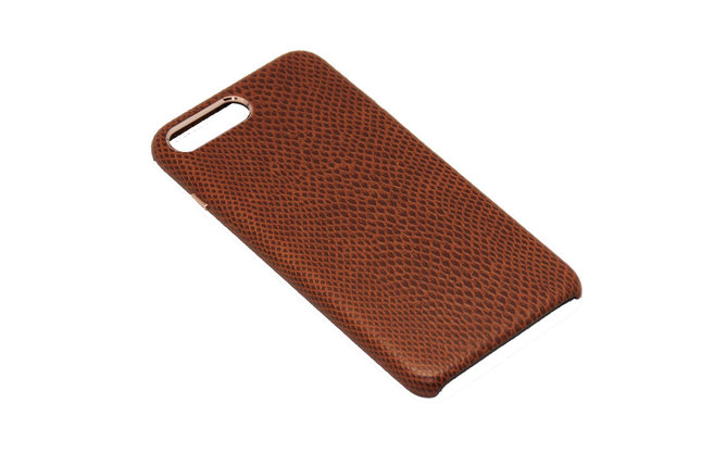 Чехол OCCA Lizard Brown кожаный iPhone 7 Plus, фото 2