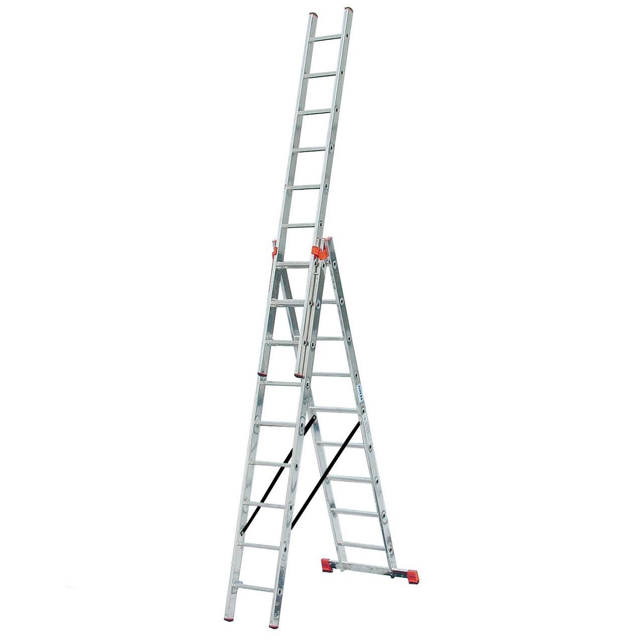 Трехсекционная лестница типа TRIBILO 3x14 KRAUSE (Германия) - фото 1 - id-p44035278