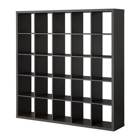 Стеллаж КАЛЛАКС черно-коричневый ИКЕА, IKEA, фото 2