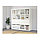 Стеллаж 4 вставки с дверцами КАЛЛАКС белый ИКЕА, IKEA, фото 2