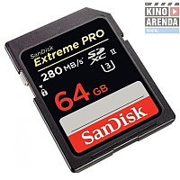 Карта памяти SanDisk 64GB Extreme PRO SDXC UHS-II, 280 Mb/s