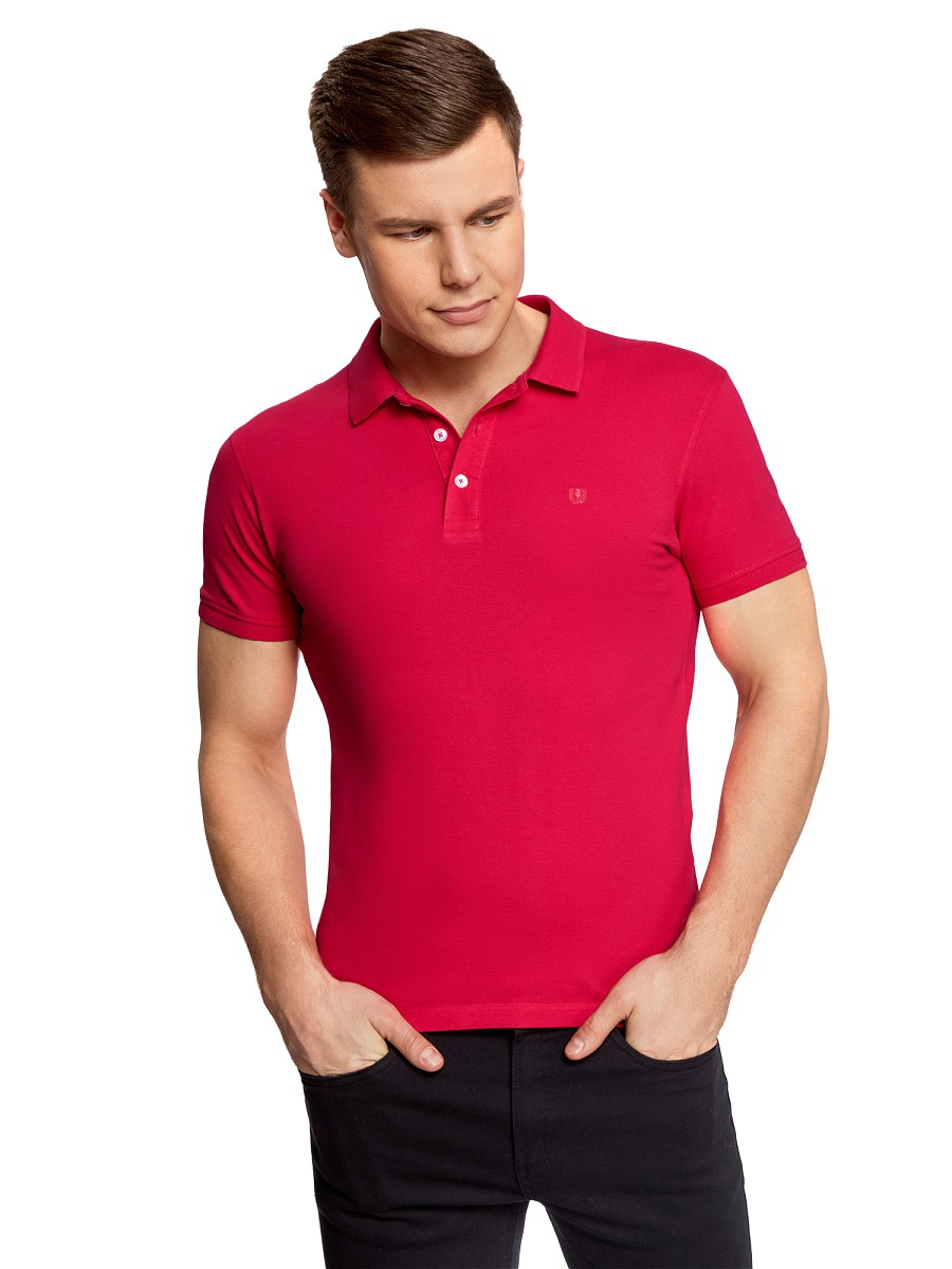 Поло футболка мужская красная - фото 1 - id-p44051583