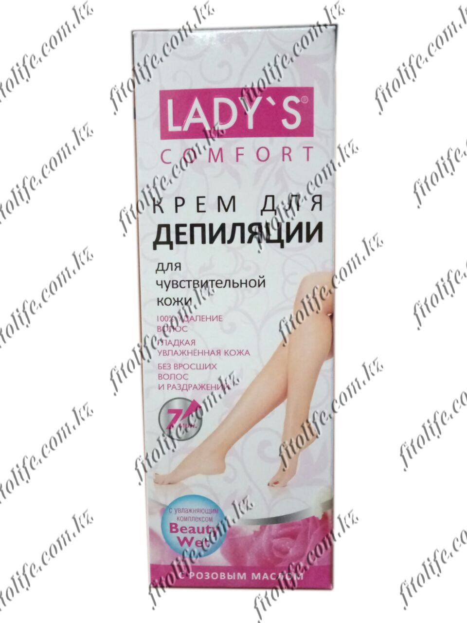 Крем для депиляции, для чувствительной кожи "Lady's Comfort", розовое масло
