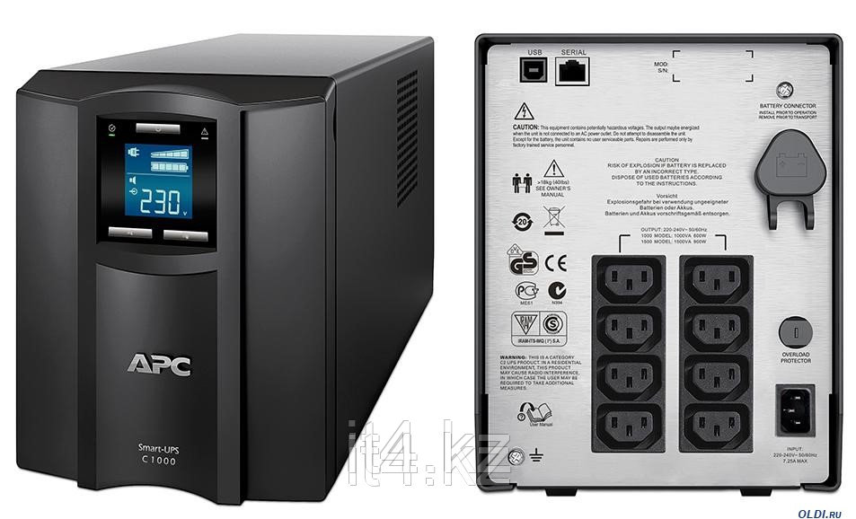 Источник бесперебойного питания/APC/SMC1000I/ Smart-UPS C 1000VA LCD 230V
