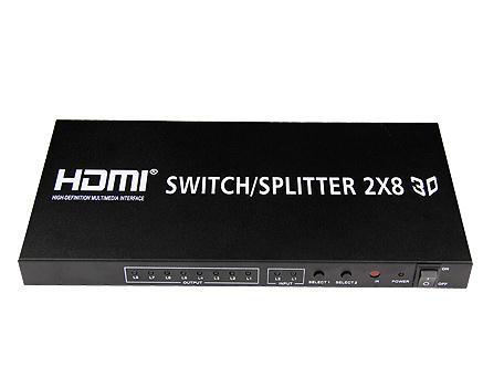 HDMI свитч / Разветвитель HDMI Switch/Splitter  2x8 (3D) 