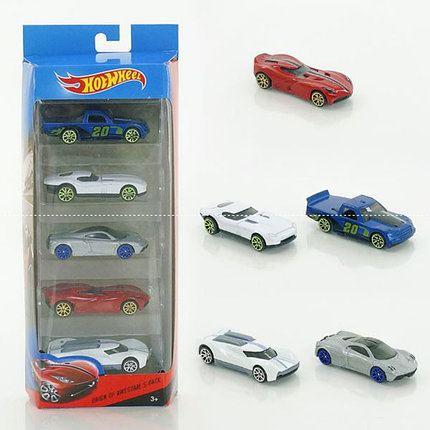 Набор моделек «Hot Wheels» D177-5, 5 шт, металлические, в коробке, фото 2