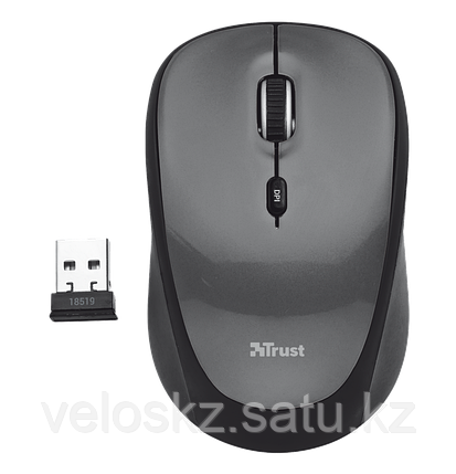 Мышь беспроводная Trust Yvi Mini черный, фото 2