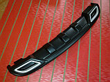 Накладка на задний бампер Hyundai Accent 2010-2013, фото 3