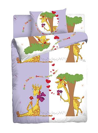 Постельное белье Мармелад "Влюбленные жирафы"