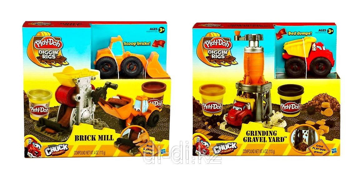 Play-Doh Строительный, игровой набор с пластилином, в ассортименте, Hasbro, 49413