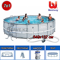Круглый каркасный бассейн, Power Steel, Bestway 56427, размер 549х132 см 56427 Круглый каркасный бассейн, Power Steel, Bestway 56427, размер 549х132 см