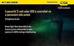 Фонарь, набор для ночной охоты NITECORE CG6 HUNTING KIT GREEN, фото 3