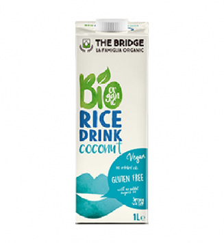 Рисовый органический безбелковый безглютеновый напиток с кокосом Bio Rice Drink Coconut The Bridge 1л