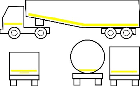 Светоотражающая лента 3M* 983 для контурной маркировки (желтая) 55mm*50m, фото 4