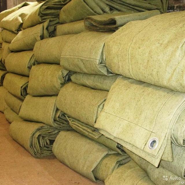 Полог брезентовый огнеупорный 3,4x6,3