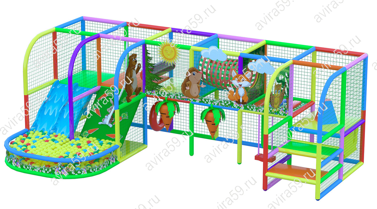 Детский игровой лабиринт-лазалка "Фитнес"