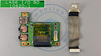 USB + Audio плата, порт, разъем LA56 BD 10620-1 на  ноутбук  LENOVO B560