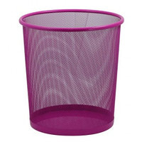 Корзина для бумаг ZiBi, круглая, бордо  h 27см d 24cм