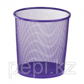Корзина для бумаг ZiBi, круглая, фиолетовый h 27см d 24cм
