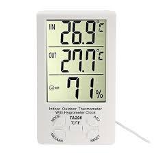 Термометр с гигрометром и часами - фото 6 - id-p44217720