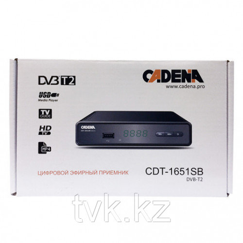 Цифровой эфирный приемник CADENA CDT-1651SB DVB-T2