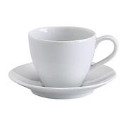 Чашка кофейная с блюдцем ВЭРДЕРА белый ИКЕА IKEA