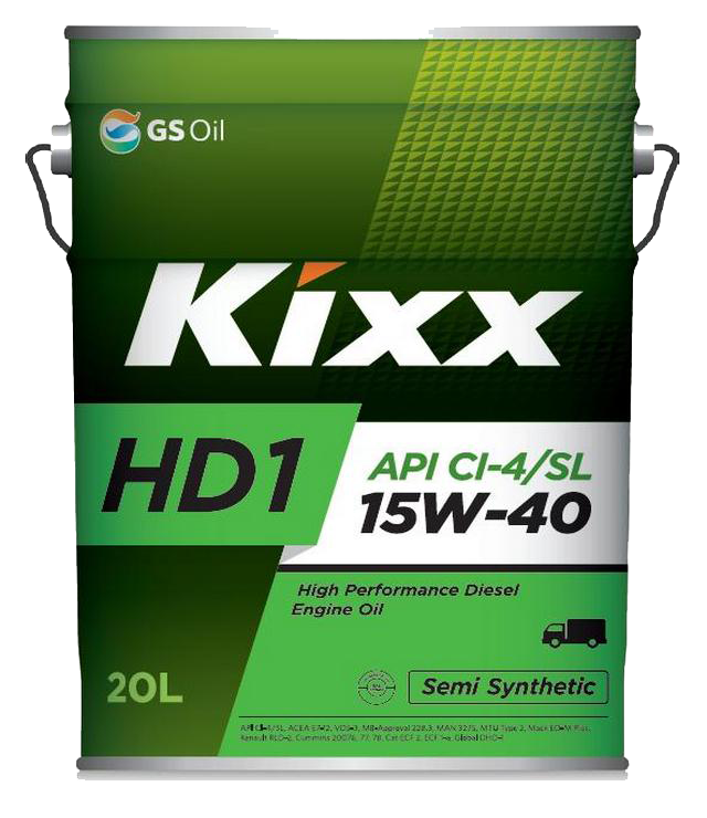 KIXX HD1 15W-40 полусинтетическое дизельное масло 20л.