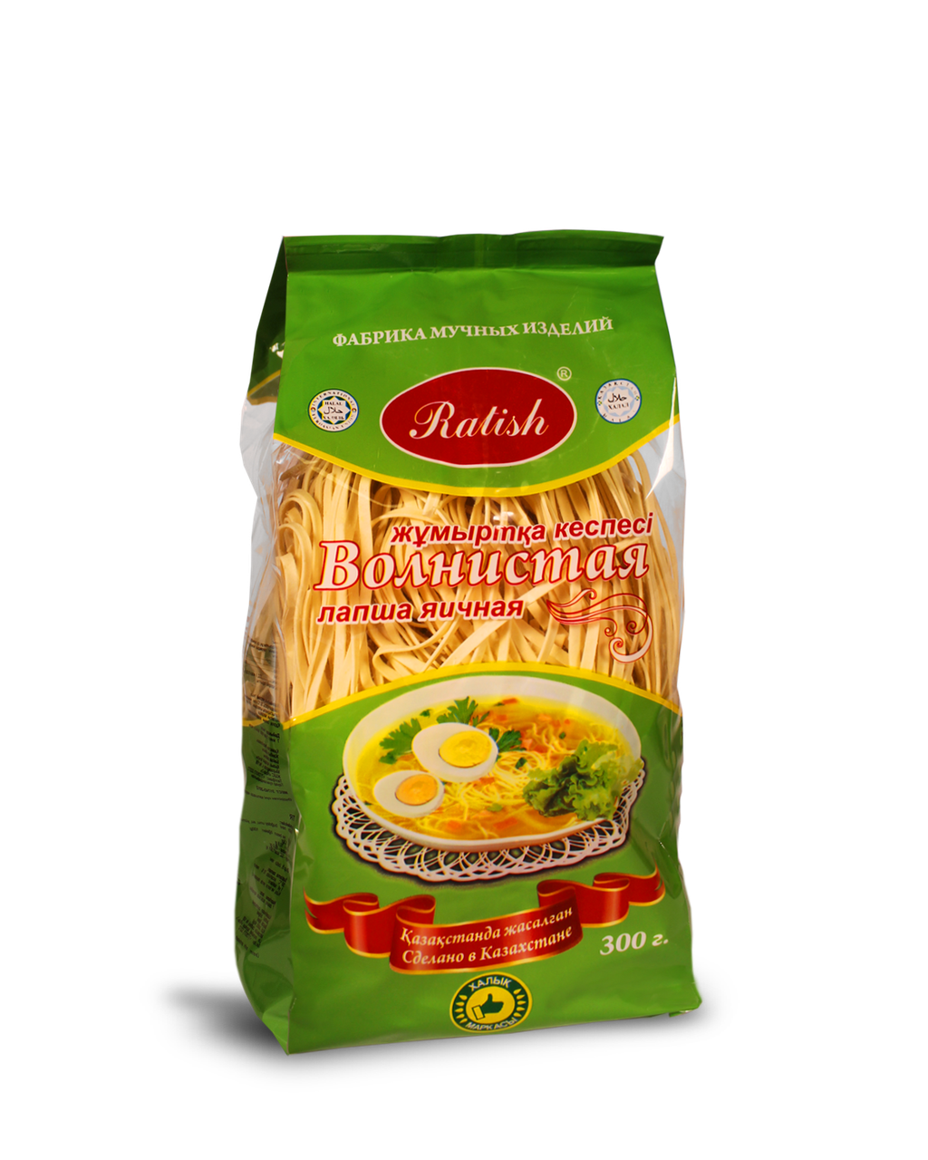 Лапша "Волнистая яичная" Ratish 300гр.