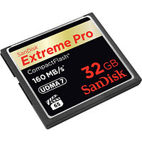 Жад картасы SanDisk Extreme PRO CompactFlash 32 Гб, 160 МБ/с, жылдамдығы 1000x