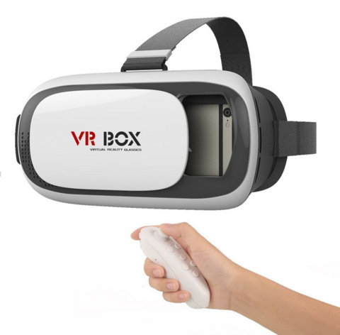 Очки виртуальной реальности VR BOX 2.0 [+ беспроводной пульт управления] - фото 1 - id-p44356756