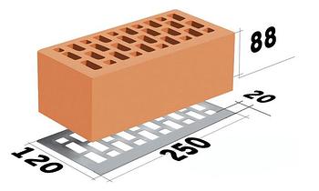 Кирпич утолщенный