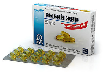 Рыбий жир очищенный, 30 капсул * 0,7 гр