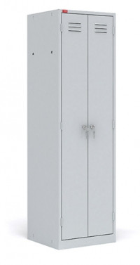 Металлический шкаф для одежды двухсекционный модульный - фото 1 - id-p2613005