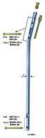 Блокирующий канюлированный большеберцовый стержень диаметром 8-12мм, длиной 270мм, 285мм, 300мм, 315мм, 330Бло