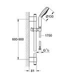 Душевой гарнитур Rainshower Cosmopolitan 130, фото 2