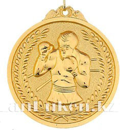 Медаль рельефная Бокс (золото) - фото 1 - id-p44418551