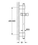 Душевая штанга Rainshower 600мм, фото 2