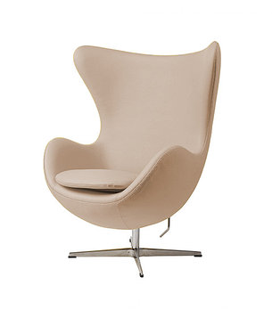 Кресло Egg Chair leather (beige), фото 2