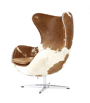 Кресло Egg chair Cow (White/Ginger), фото 3